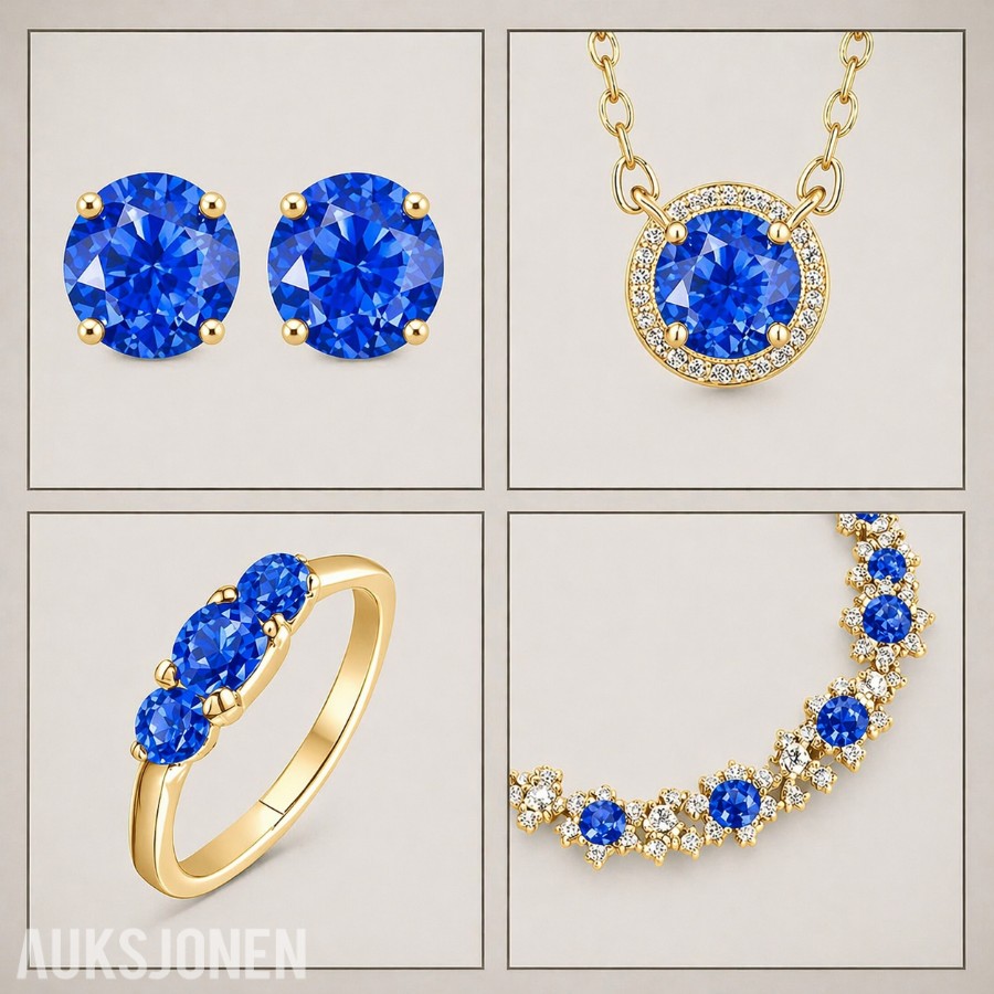 Royal Blue Safir  *4.90 CT* Edelsten med Sertifikat